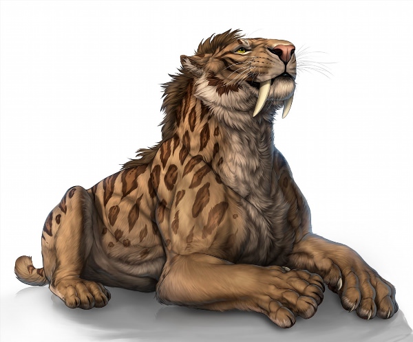 Саблезубый тигр арт