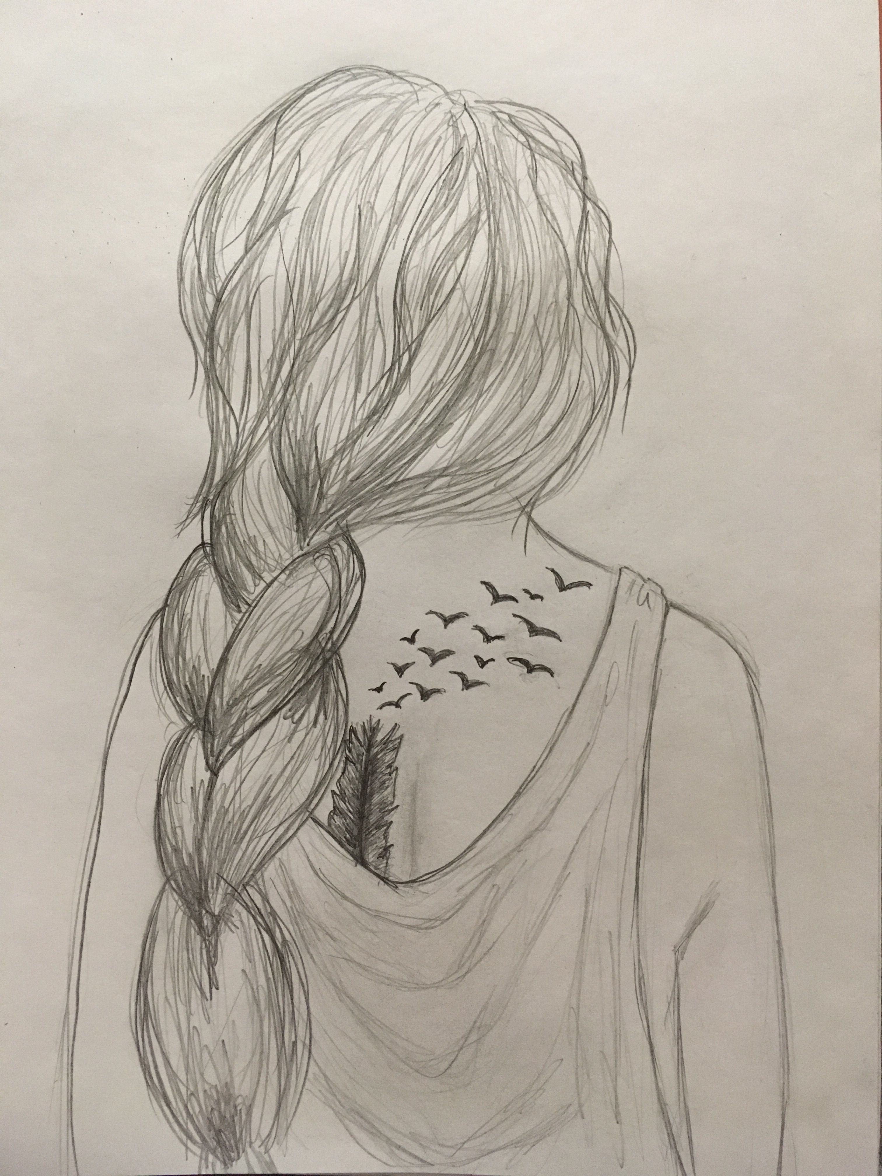 Картинка девушка нарисованная со спины. Девушка со спины рисунок. Рисунки карандашом для срисовки девушки со спины. Девушка со спины карандашом. Картинки карандашом девушки со спины.