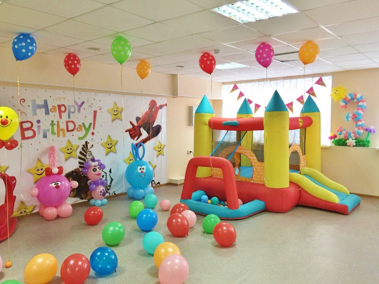 оформление комнаты для детского дня рождения