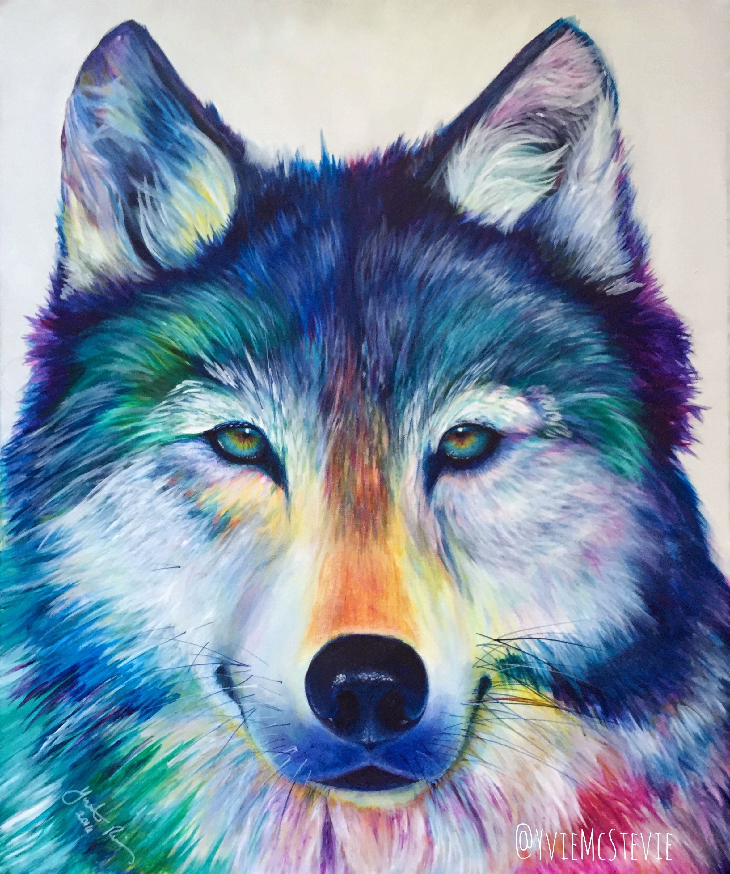 Цветные картинки волка. Разноцветный волк. Волк рисунок. Волк морда цветная. Красивые животные красками.
