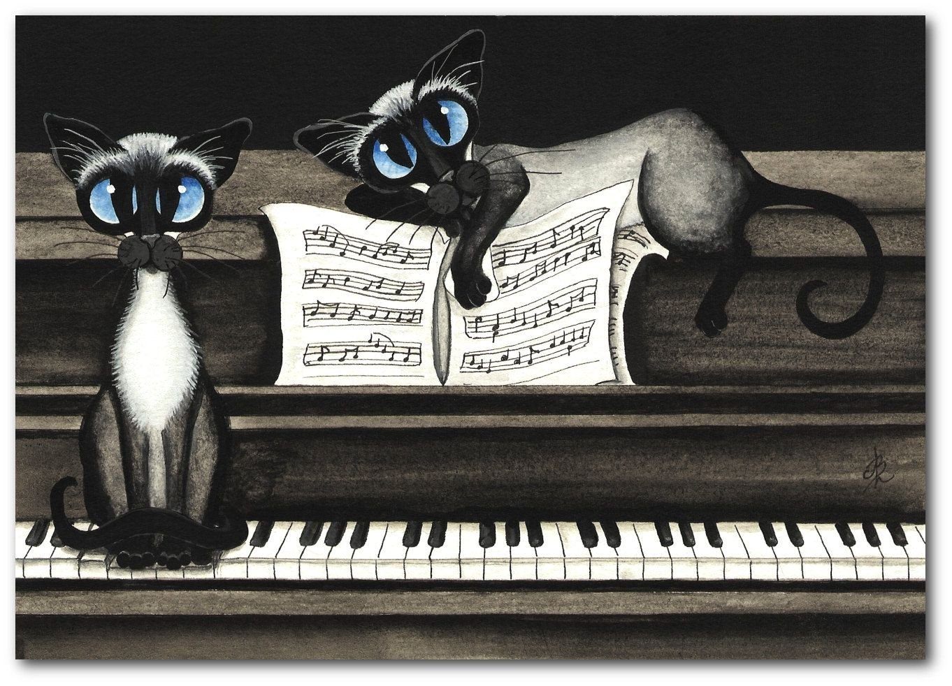 Песня кота на пианино. Музыкальный кот. Коты музыканты. Котики с музыкальными инструментами. Кошки в искусстве.