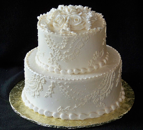Сливочные свадебные торты