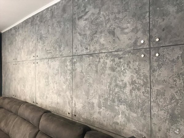 Арт бетон стены