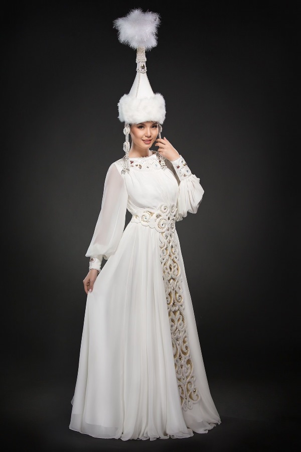 Казахские свадебные платья