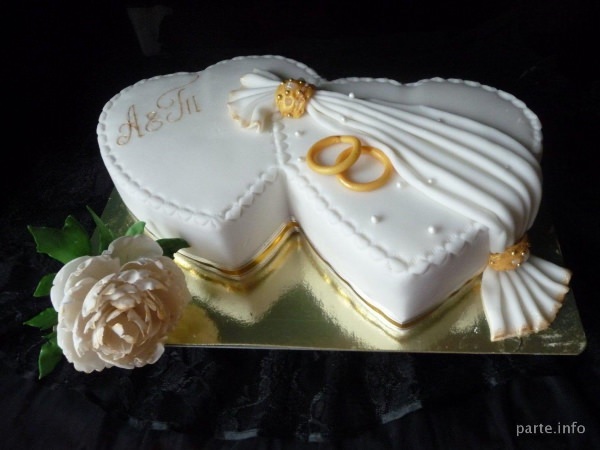 Торт на венчание без мастики