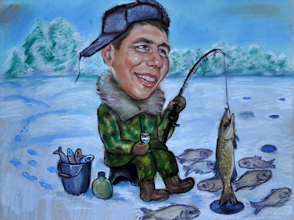 Рисунки на тему рыбалка
