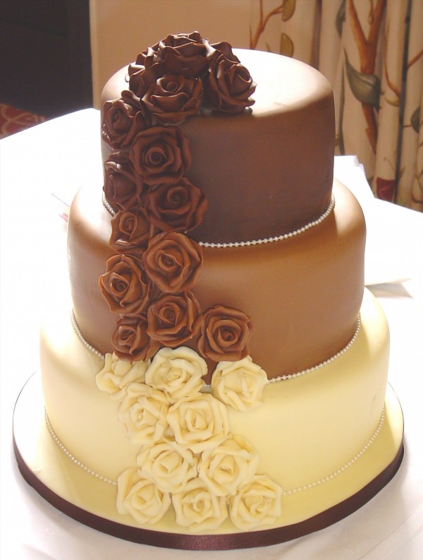 Шоколадные свадебные торты