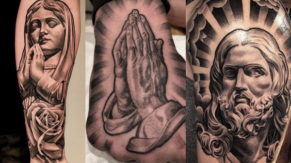 Мужские религиозные татуировки