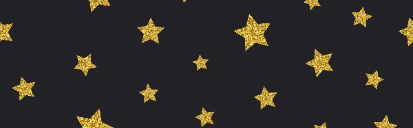 Черный фон с золотыми звездами