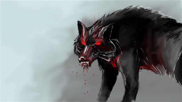 Волк демон арт