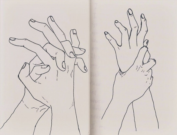 Руки рисунок карандашом для начинающих