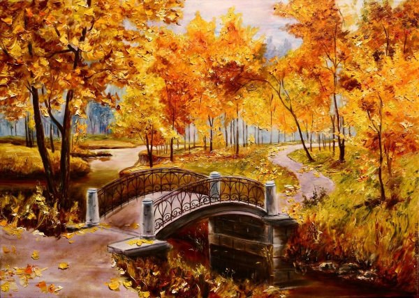 Картина пейзаж осень