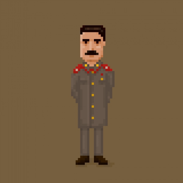 Сталин пиксель арт