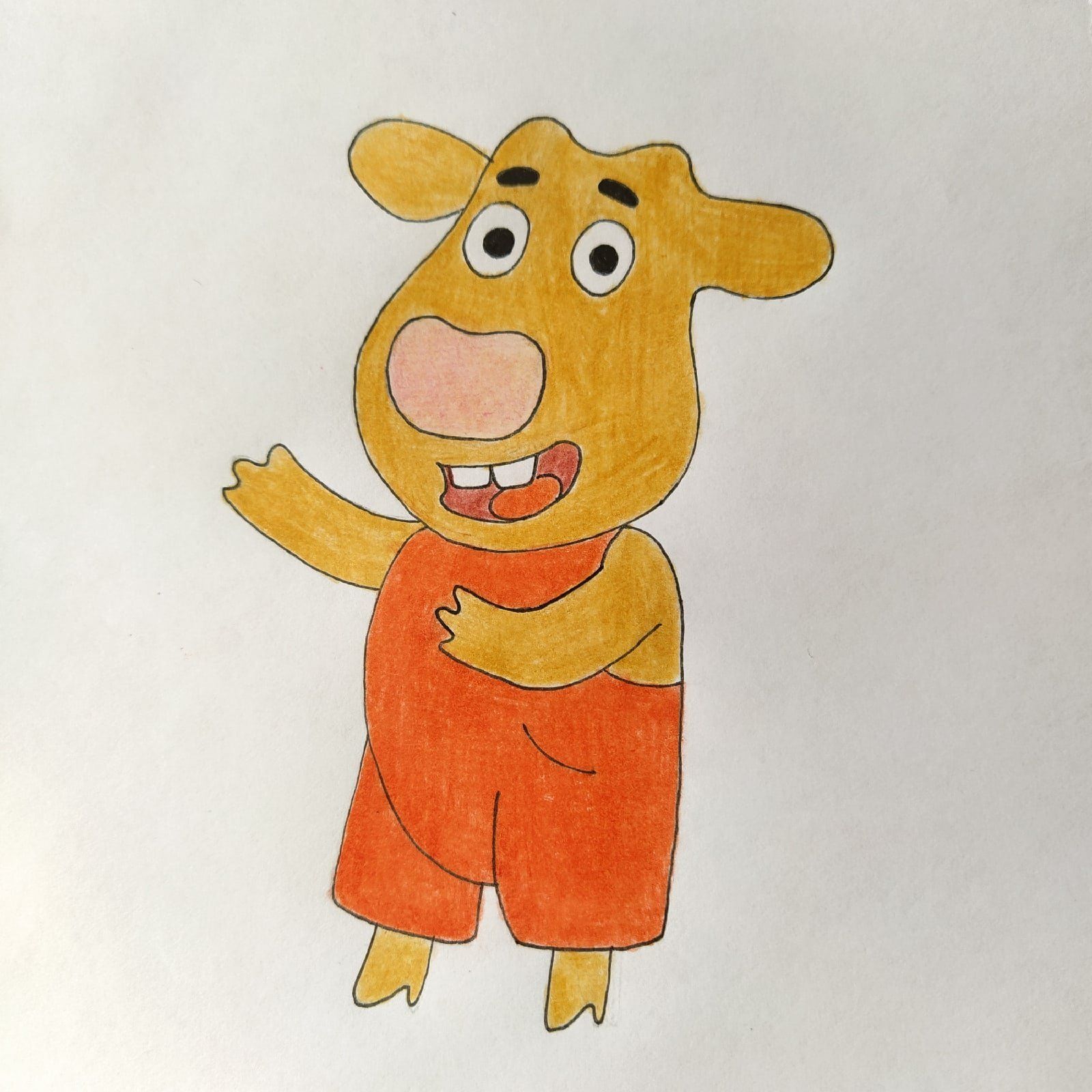 Рыжая корова герои мультика. Как нарисовать оранжевую корову