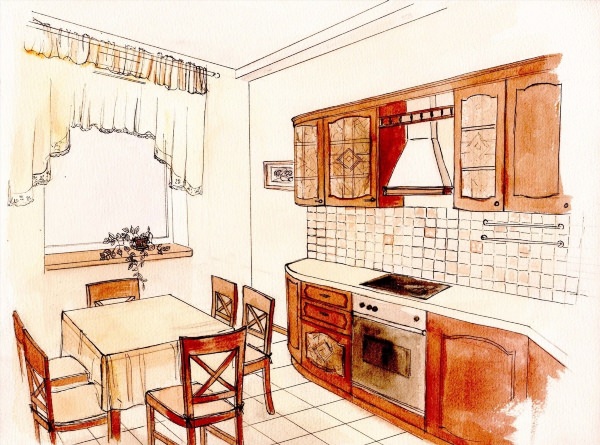 Рисунок кухня