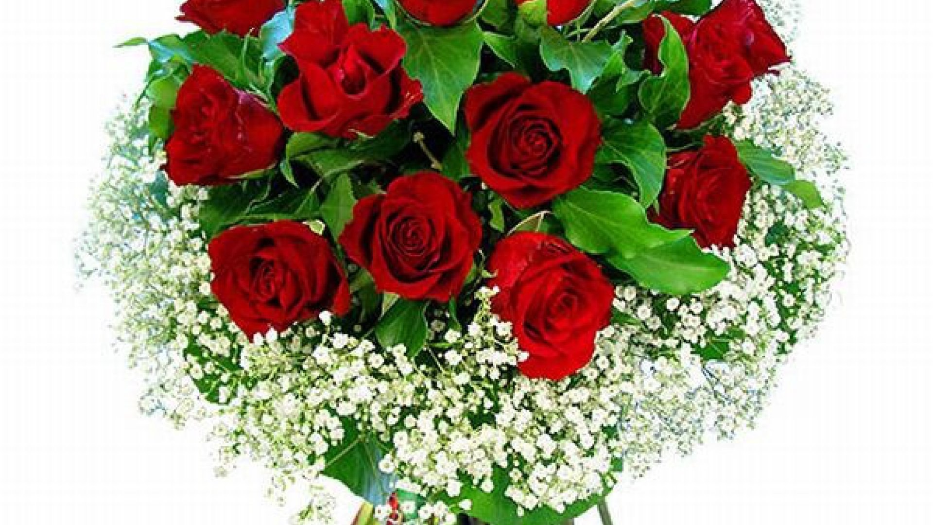 8нче март белән котлау. Букет цветов. Букет красных роз.