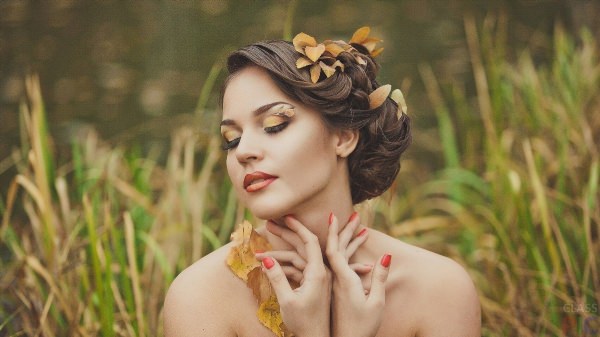 Осенний свадебный макияж