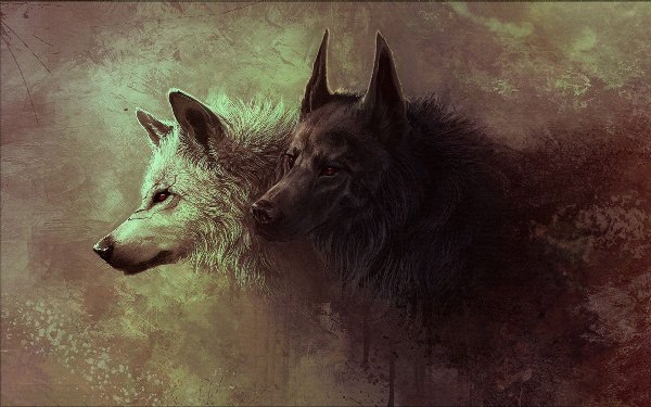 Волк арт