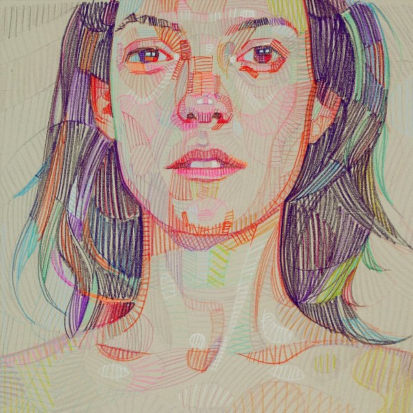 Портрет цветным карандашом