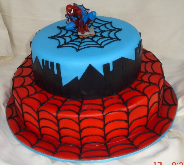 Торт человек паук и веном