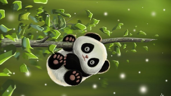Милые панды обои