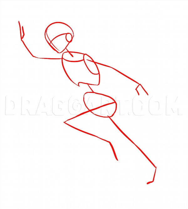 Рисование бегущего человека поэтапно